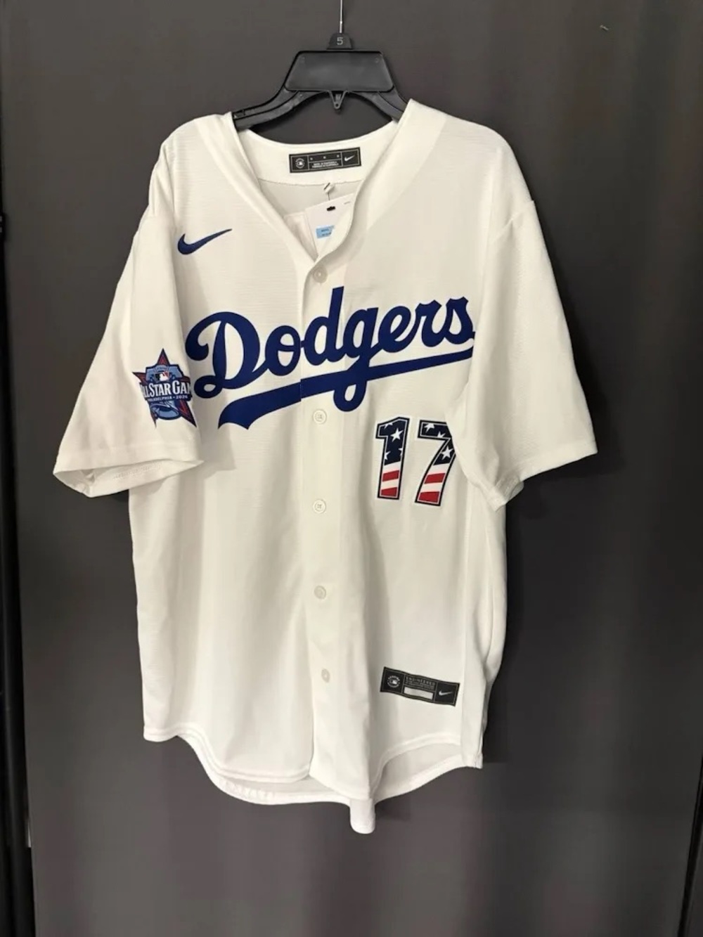 Nike Los Angeles Dodgers Replica Baseball Jersey - White/Blue